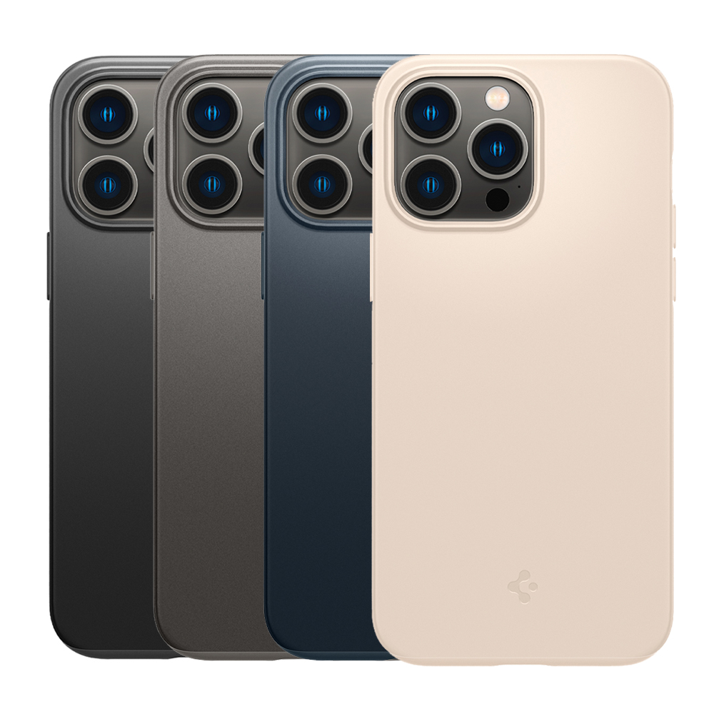 Spigen Thin Fit Cover Per IPhone 15 Pro Max - Grigio, Sottile E Resistente Con Air Cushion