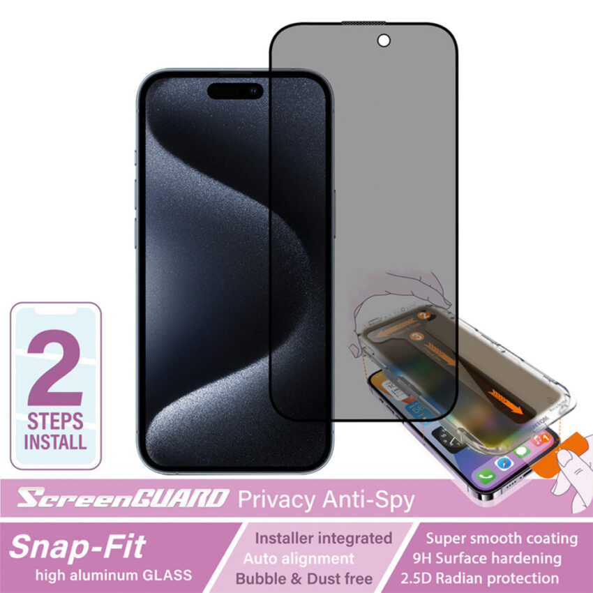 Capdase Privacy Screen Protector for iPhone 15 Pro