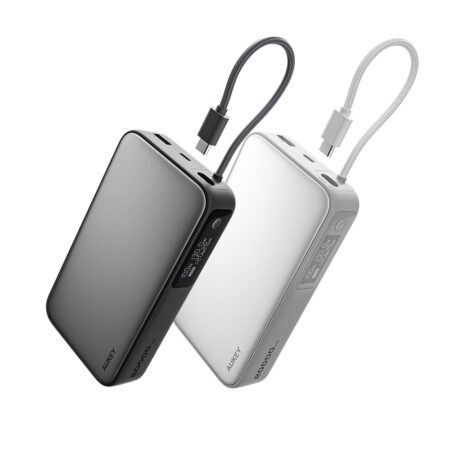 AUKEY Spark Sling 20000 Compact Fast Charging Power Bank with Built-in USB-C Cable