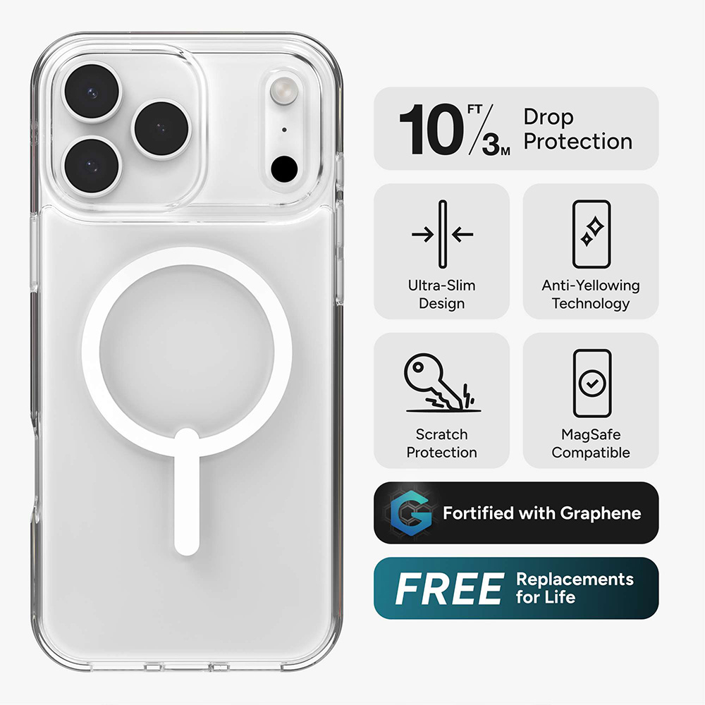 Zagg Crystal Palace Lite Snap Case with MagSafe for iPhone 17 Pro Max